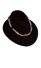 Black Velvet Necklace Bust