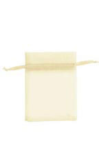 3 x 4 inch Yellow Organza Drawstring Pouches