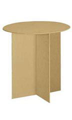 30 inch Round Wood Display Table