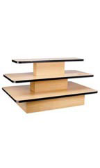 3-Tier Rectangle Maple Table