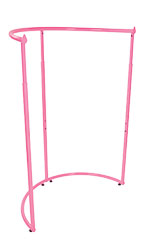 Hot Pink Half Round Clothing Rack