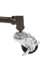 3 inch Locking Caster for Pipe Clothing Rack
