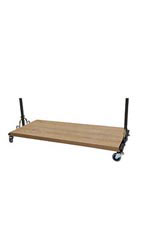 Boutique Caramel Oak Melamine Bottom Shelf