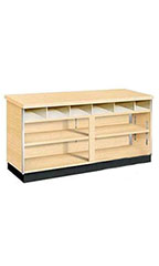 6 foot Maple Metal Framed Service Counter Fully Assembled