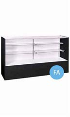 70 inch Full Vision Black Display Case Fully Assembled
