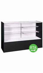 48 inch Full Vision Black Display Case Ready to Assemble