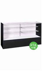 70 inch Full Vision Black Display Case Ready to Assemble