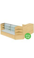 Maple Display Case Arrangement Set - Ready to Assemble