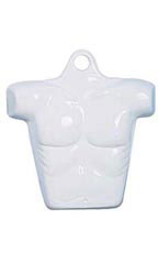 Economy Male White Plastic Shirt Form