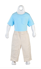 Economy Toddler White Plastic Fashion Form