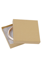 3 ½  x 3 ½  x 1 inch Cotton Filled Jewelry Boxes