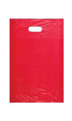 Medium High Density Red Plastic Bags - Case of 1,000
