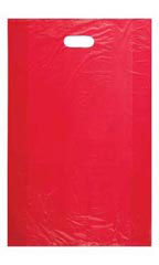 Large High Density Red Plastic Merchandise Bags - Case of 1,000