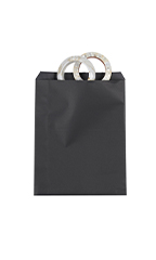 Medium Black Paper Merchandise Bag - Case of 500