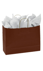 Large (Vogue) - Chocolate Paper Shopping Bags - Case of 100
