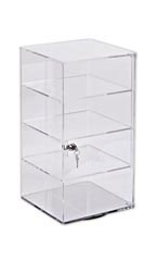 4-Shelf Acrylic Rotating Tower Display