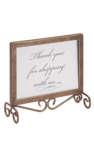 Countertop Boutique Sign Holder - Cobblestone Countertop Boutique Sign Holder - Cobblestone
